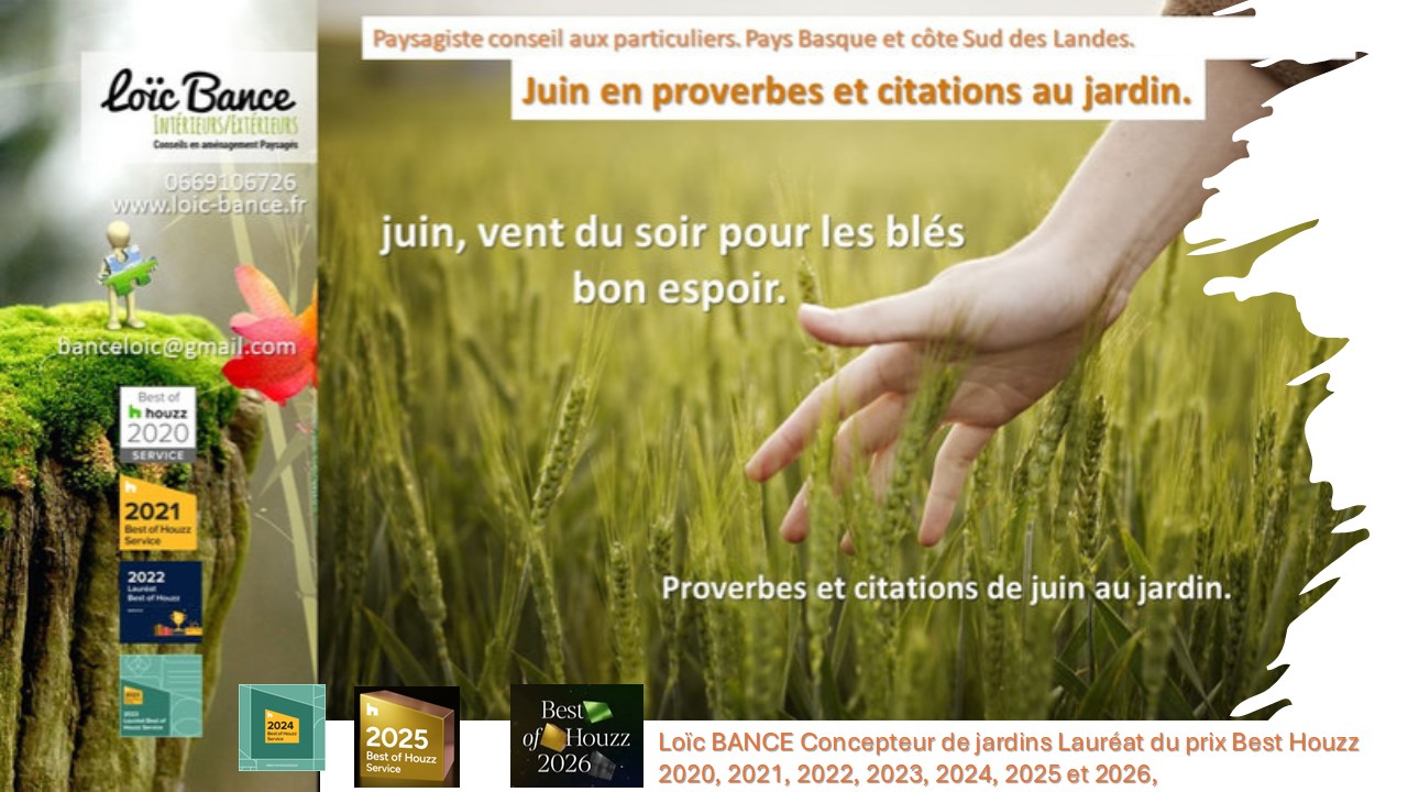 Juin en proverbes et citations. Saint Jean de Luz Paysages