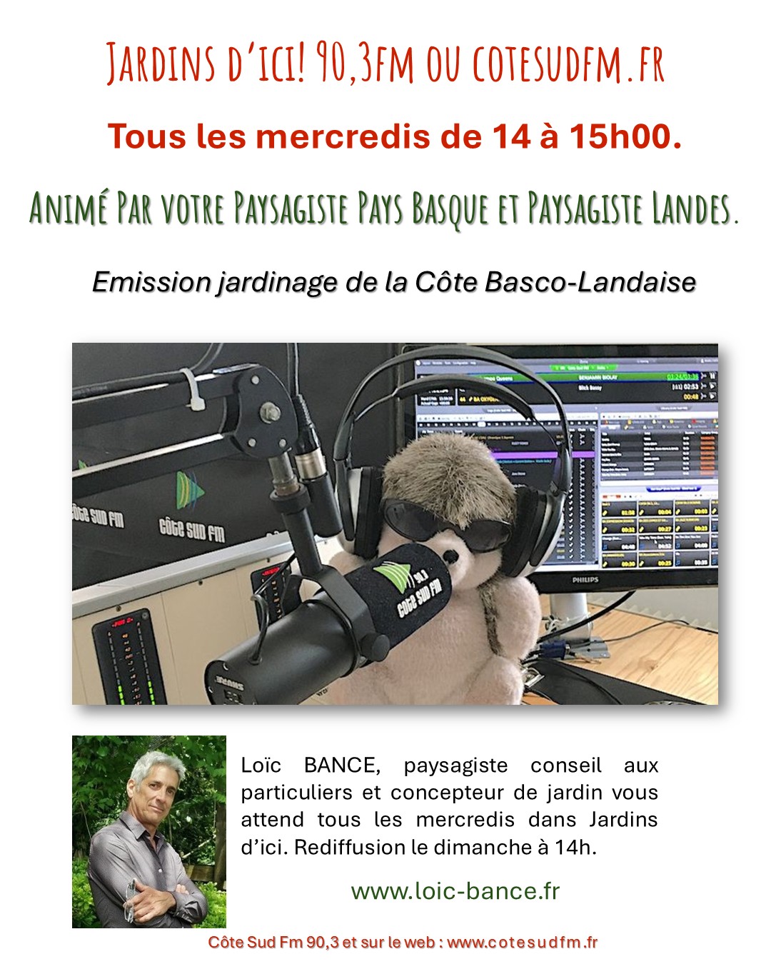 Saint Jean de Luz paysages Jardins d'ici. Emission jardinage de la C�te Basco-Landaise 